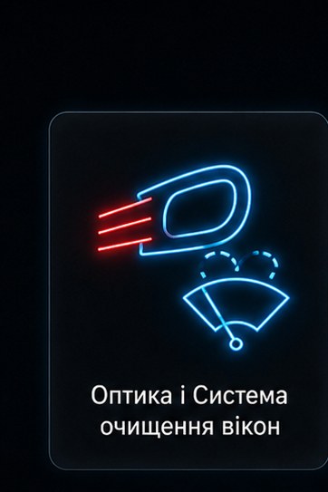 Оптика і Система очищення вікон