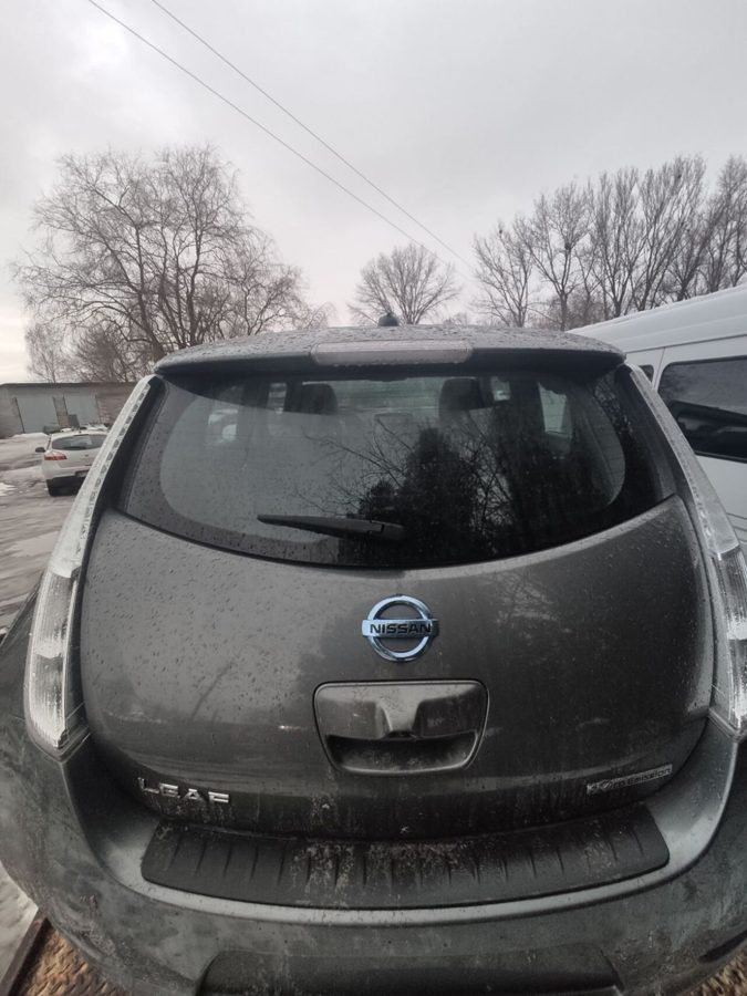 Кришка багажника ляда зад сіра гола NISSAN LEAF