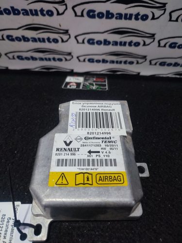 Блок управління подушки безпеки AIRBAG KANGOO 8201214996 RENAULT LAGUNA III