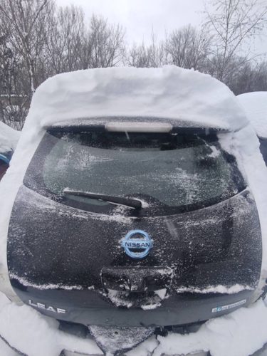 Кришка багажника зад ляда Чорна NISSAN LEAF